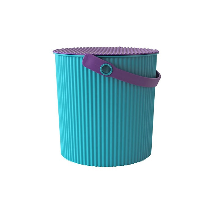 Hink / korg med lock, TURQUOISE MEDIUM OMNIOUTIL, 10 L, Turkos / Lila i gruppen Förvaring / Förråd- och garageförvaring hos SmartaSaker.se (41141)