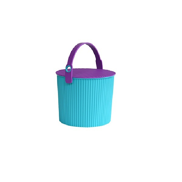 Hink / korg med lock, TURQUOISE SMALL OMNIOUTIL, 8L, Turkos / Lila i gruppen Förvaring / Förråd- och garageförvaring / Korgar och hinkar hos SmartaSaker.se (41143)