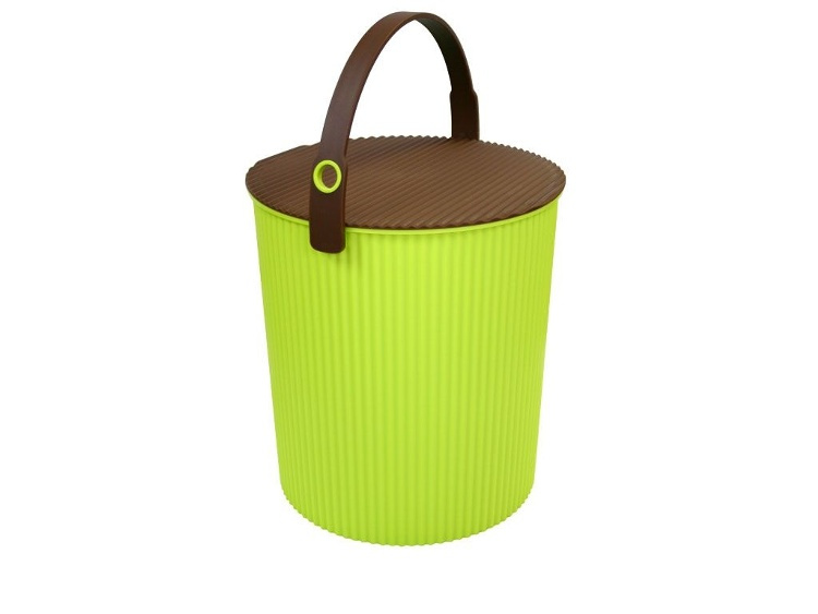 Hink / korg med lock, VIVID GREEN LARGE OMNIOUTIL, 20L, Grön / Brun i gruppen Förvaring / Förråd- och garageförvaring / Korgar och hinkar hos SmartaSaker.se (41144)