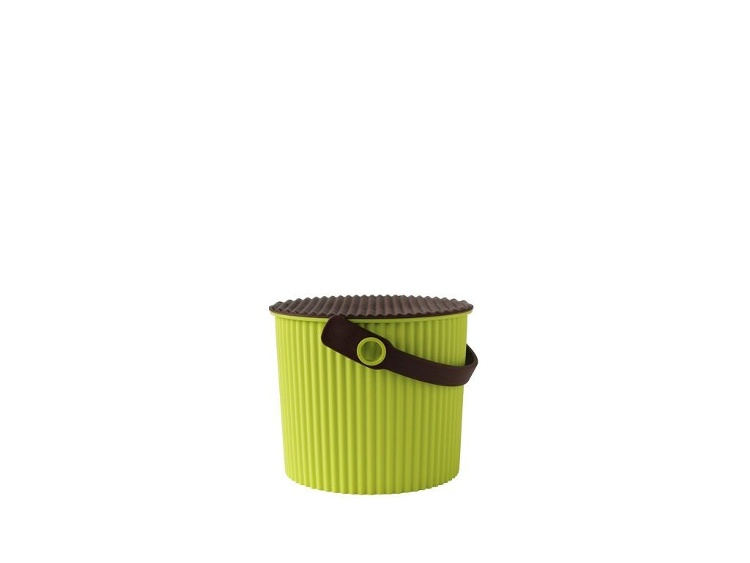 Hink / korg med lock, VIVID GREEN MINI OMNIOUTIL, 4 L, Grön / Brun i gruppen Förvaring / Förråd- och garageförvaring / Korgar och hinkar hos SmartaSaker.se (41147)
