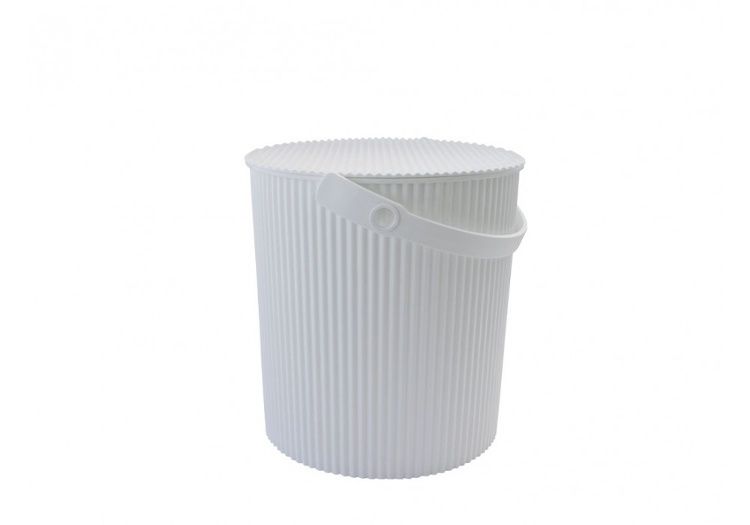 Hink / korg med lock, WHITE LARGE OMNIOUTIL, 20L, Vit i gruppen Förvaring / Förråd- och garageförvaring / Korgar och hinkar hos SmartaSaker.se (41152)