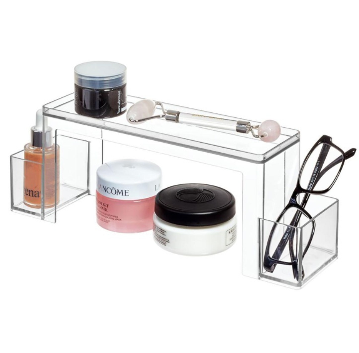 Hylla för badrumsskåpet, THE HOME EDIT 2-TIERD ORGANIZER, 31,8 x 8,3 x H 11,4 cm, Klar i gruppen Förvaring / Badrumsförvaring hos SmartaSaker.se (41166)