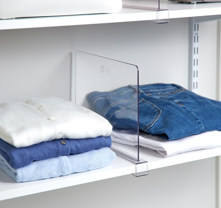 Hyllavdelare, THE HOME EDIT SHELF DIVIDER, 30,5 x H 23 cm, Transparent i gruppen Förvaring / Garderobsförvaring hos SmartaSaker.se (41190)