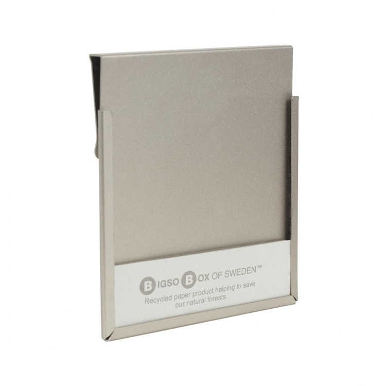Hållare för etiketter, Metall, 4 st, BIGSO LARGE LABEL HOLDER, 7 x 7 cm, Soft gold i gruppen Förvaring / Magneter och självhäftande / Skyltar och etiketter hos SmartaSaker.se (41204)