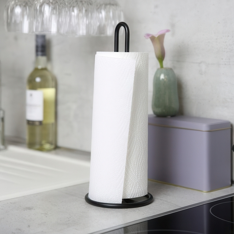 Hållare för hushållspapper, BLACK, Svart i gruppen Förvaring / Köksförvaring hos SmartaSaker.se (41207)