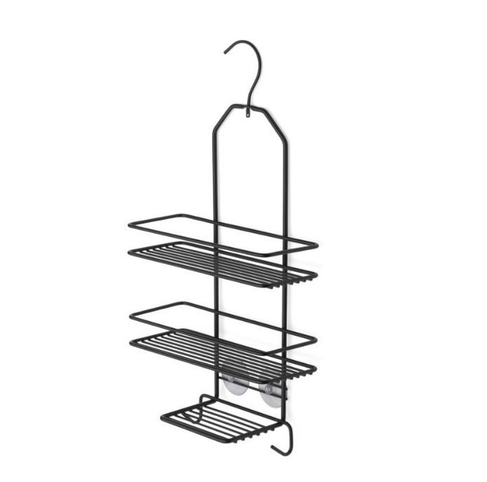 Hängande duschhylla i metall, HABO LAELIA, 25 x 10 x H 43,5 cm, Svart i gruppen Förvaring / Badrumsförvaring / Bad- och duschkorgar hos SmartaSaker.se (41255)