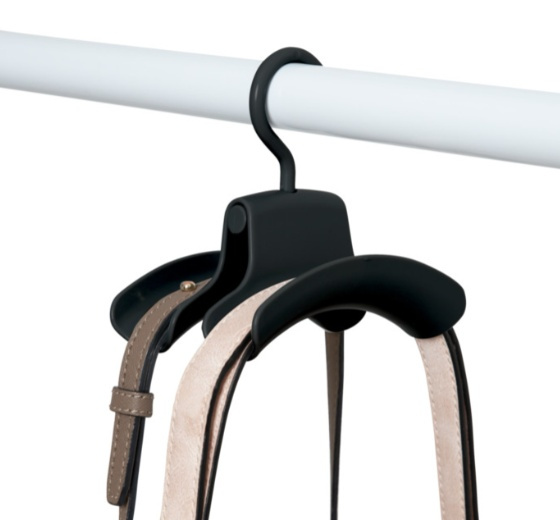 Hängande förvaring för väskor med galge, 3 st, HANDTASCHENHALTER, Svart i gruppen Förvaring / Garderobsförvaring / Väskförvaring hos SmartaSaker.se (41260)