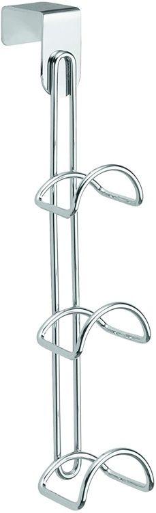 Hängande förvaring för väskor, Över dörr, CLASSICO HANDBAG HOLDER, 5 x H 27 cm, Silver i gruppen Förvaring / Garderobsförvaring / Väskförvaring hos SmartaSaker.se (41269)