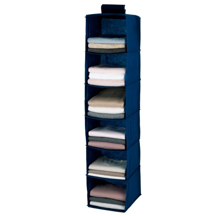 Hängande Hyllor, 6 fack, AIR, 30 x 30 x H 122 cm, Blå i gruppen Förvaring / Hallförvaring / Krokar och hängare hos SmartaSaker.se (41283)