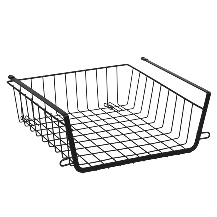 Hängkorg, Stapelbar, ÉTAGÈRE À SUSPENDRE, 31,5 x 31 x H 12 cm, Svart i gruppen Förvaring / Köksförvaring / Organisera köksskåp / Under hyllan-förvaring hos SmartaSaker.se (41322)