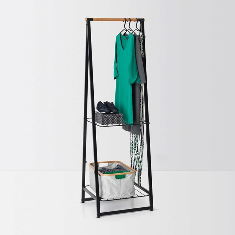 Klädställning med hyllor, BRABANTIA LINN SMALL, 60,6 x 57 x H 190 cm i gruppen Förvaring / Sovrumsförvaring / Klädställningar hos SmartaSaker.se (41385)