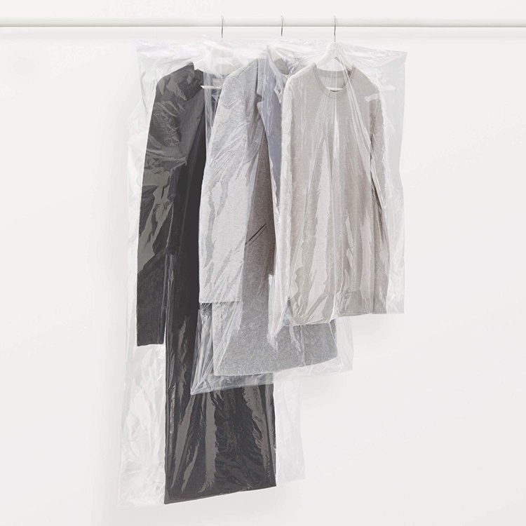 Klädöverdrag / Genomskinliga påsar, Medium, 3 st, SACOS GUARDARROPA, 65 x 125 cm, Klar i gruppen Förvaring / Garderobsförvaring / Klädgarderober hos SmartaSaker.se (41396)