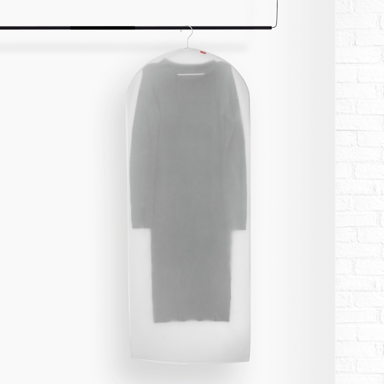 Klädöverdrag, Extra Lång, MILKY WHITE LARGE, 60 x H 150 cm, Transparent vit i gruppen Förvaring / Garderobsförvaring / Klädgarderober hos SmartaSaker.se (41401)
