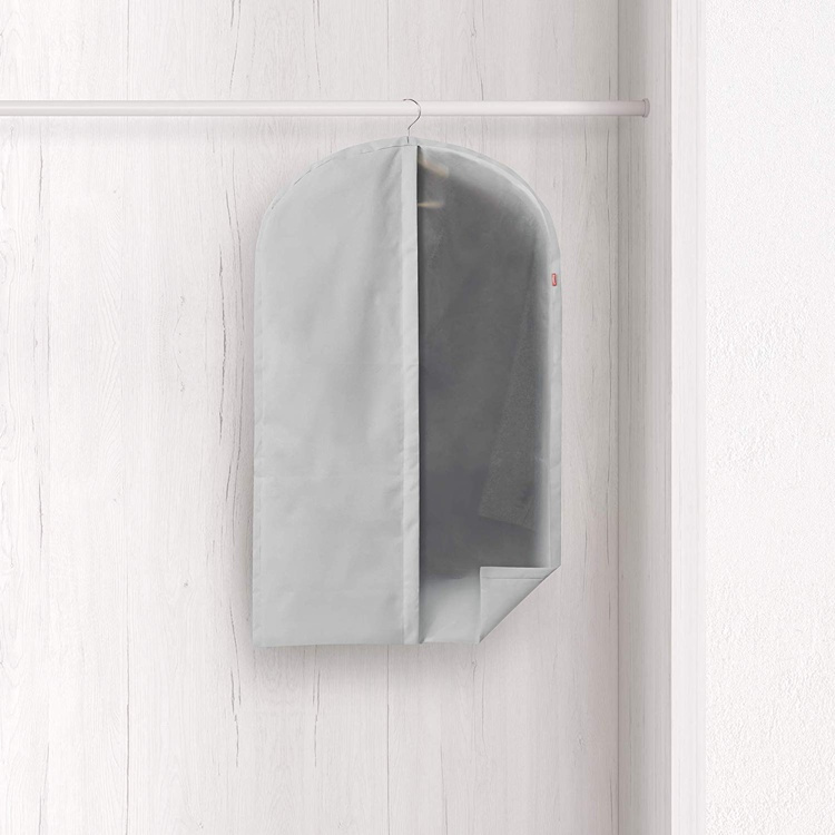 Klädöverdrag, Kort, RAYEN PREMIUM, 60 x 5 x H 100 cm, Ljusgrå i gruppen Förvaring / Garderobsförvaring / Klädgarderober hos SmartaSaker.se (41424)