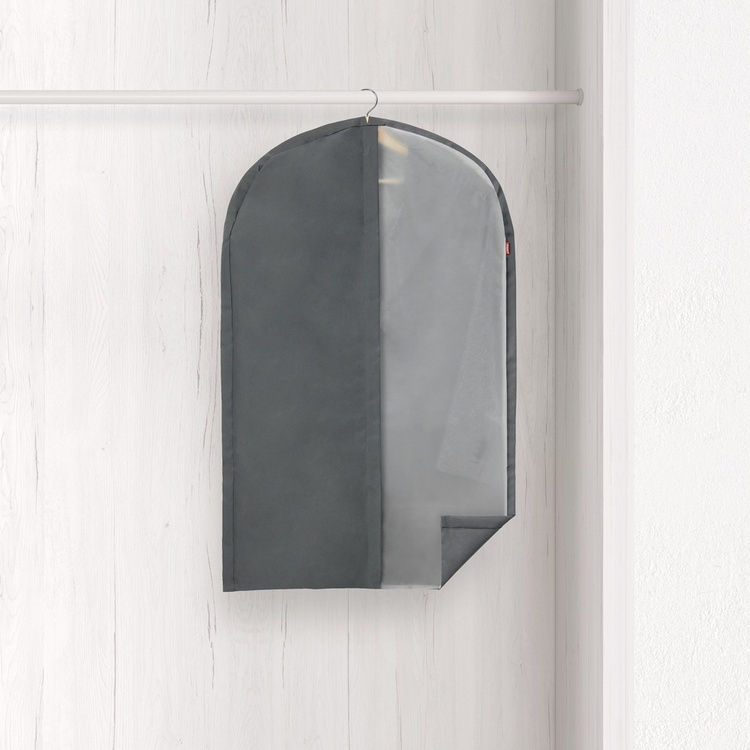 Klädöverdrag, Kort, RAYEN PREMIUM, 60 x 5 x H 100 cm, Mörkgrå i gruppen Förvaring / Garderobsförvaring / Klädgarderober hos SmartaSaker.se (41425)