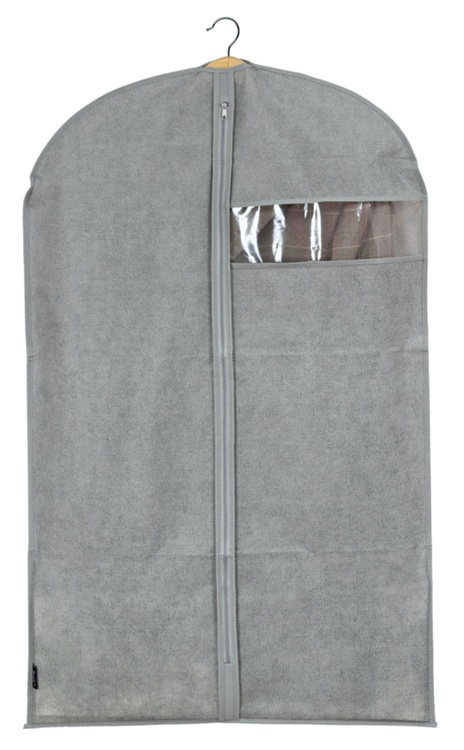Klädöverdrag, Kort, STONE GREY, 60 x H100 cm, Grå i gruppen Förvaring / Garderobsförvaring / Klädgarderober hos SmartaSaker.se (41427)