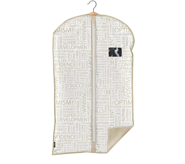 Klädöverdrag, Kort, URBAN GOLD, 60 x H 100 cm, Vit / Beige i gruppen Förvaring / Garderobsförvaring / Klädgarderober hos SmartaSaker.se (41432)