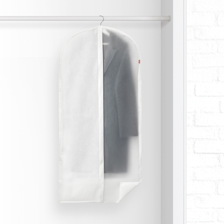 Klädöverdrag, Lång, NON WOVEN, 60 x 5 x H 135, Transparent / Vit i gruppen Förvaring / Garderobsförvaring / Klädgarderober hos SmartaSaker.se (41439)