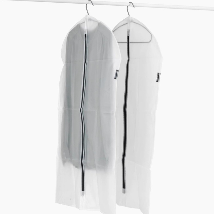 Klädöverdrag, Långa, 2 st, BRABANTIA - LARGE - 60 x 135 cm, Transparent / Svart i gruppen Förvaring / Garderobsförvaring / Klädgarderober hos SmartaSaker.se (41449)