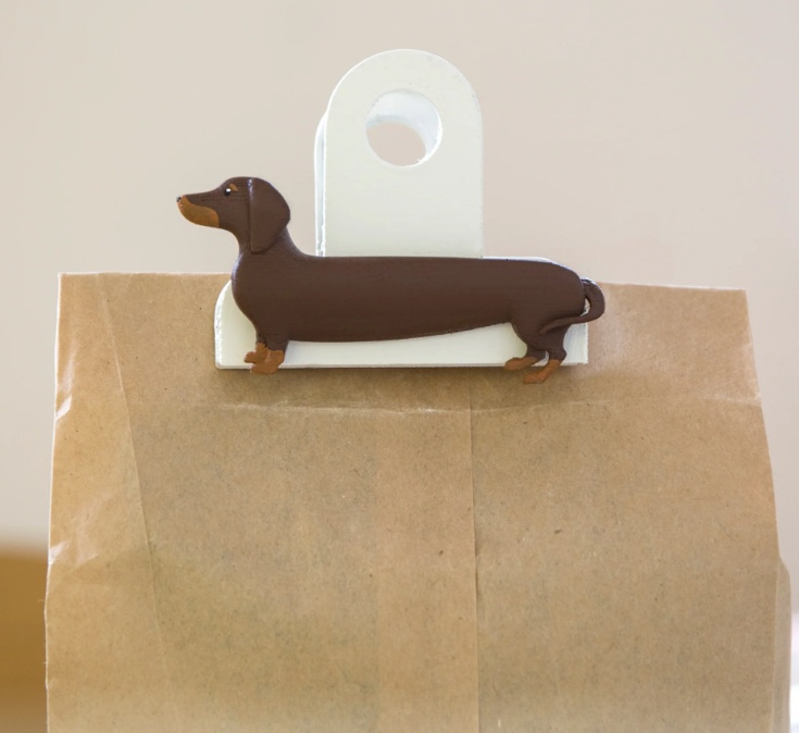 Klämmor, Taxar, DOG BAG CLIPS, 3 st, Kikkerland, Mixade färger i gruppen Förvaring / Köksförvaring hos SmartaSaker.se (41459)