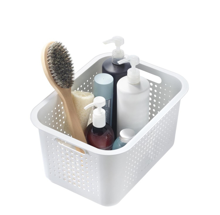Korg, SMARTSTORE 13L BASKET RECYCLED, 37 x 28 x H20 cm, Vit i gruppen Förvaring / Förråd- och garageförvaring / Korgar och hinkar hos SmartaSaker.se (41500)