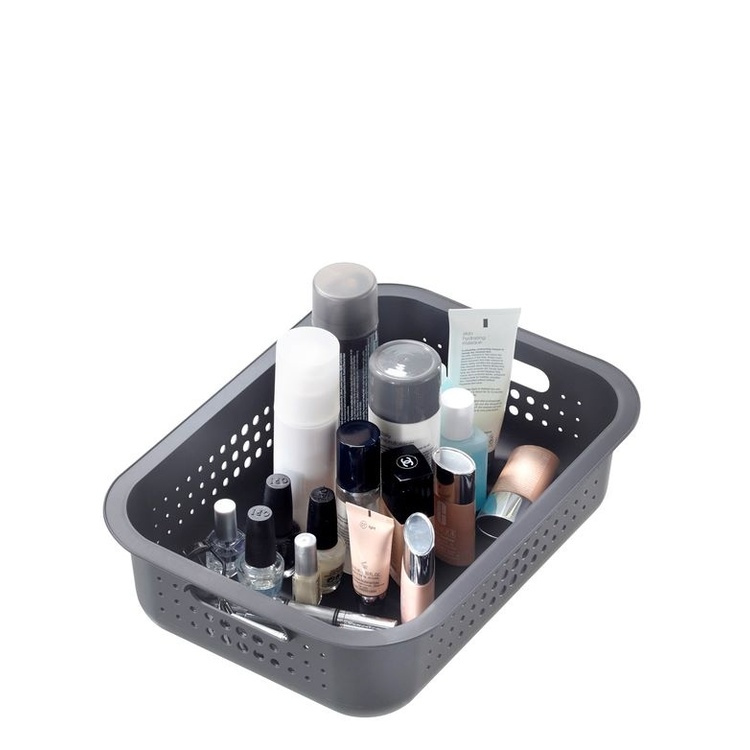 Korg, SMARTSTORE 6L BASKET RECYCLED, 37 x 28 x H10 cm, Grå i gruppen Förvaring / Förråd- och garageförvaring / Korgar och hinkar hos SmartaSaker.se (41501)