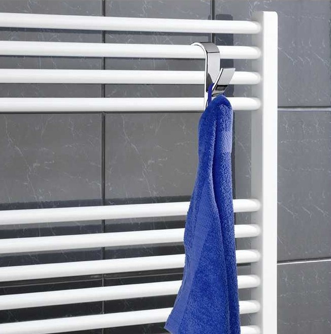 Krokar för Handdukstorkar, 2 st, RADIATOR HOOKS, 2,5 x 7 x H 10,5 i gruppen Förvaring / Badrumsförvaring hos SmartaSaker.se (41544)