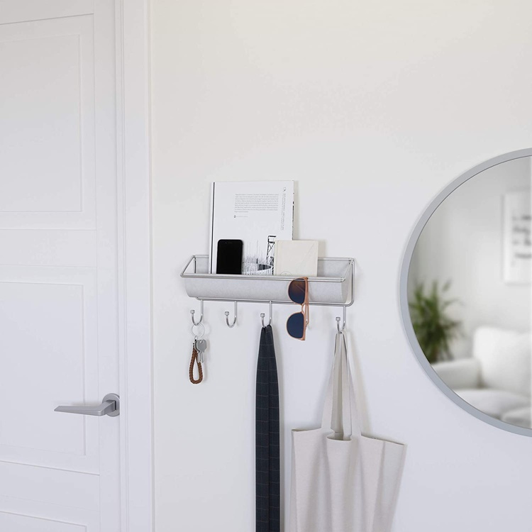 Kroklist med förvaring, UMBRA HAMMOCK ORGANIZER, 41,5 x H 18 cm Ljusgrå i gruppen Förvaring / Hallförvaring / Krokar och hängare hos SmartaSaker.se (41567)