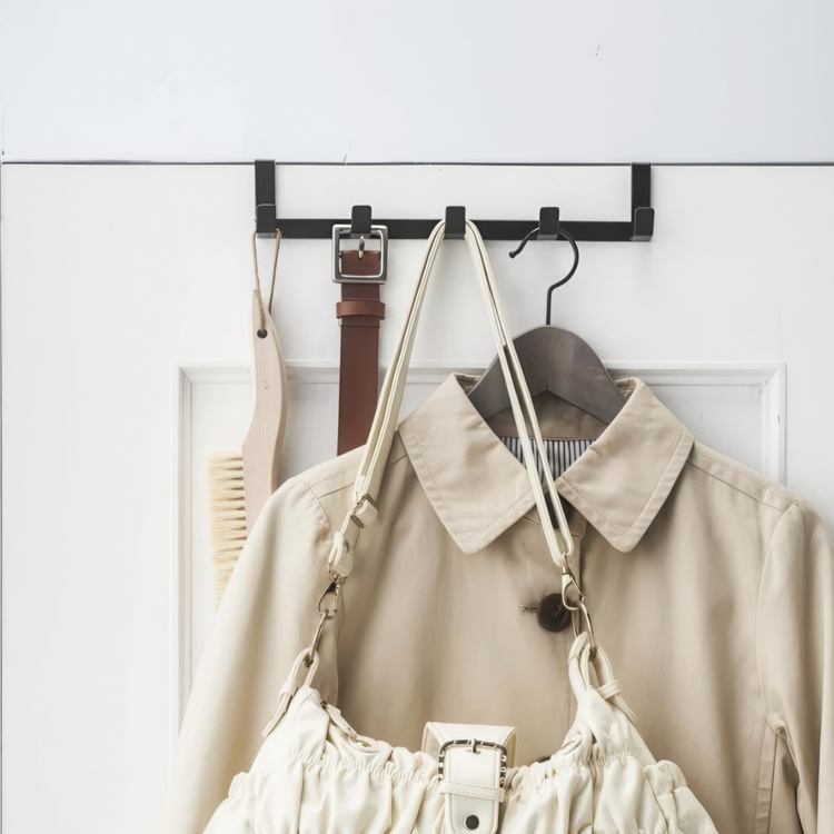 Kroklist över dörr, För smala dörrar, SMART RACK, Yamazaki i gruppen Förvaring / Sovrumsförvaring / Dörrkrokar hos SmartaSaker.se (41571)