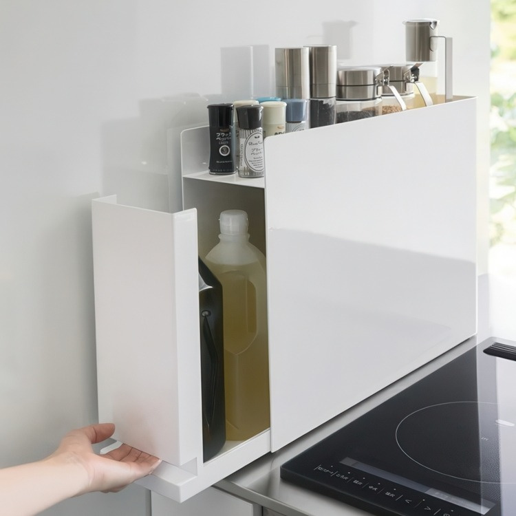 Kryddskåp för smala ytor, PULL-OUT SEASONING RACK, 50 x 12,5 x H 36,7 cm, Yamazaki i gruppen Förvaring / Köksförvaring / Organisera köksskåp hos SmartaSaker.se (41605)