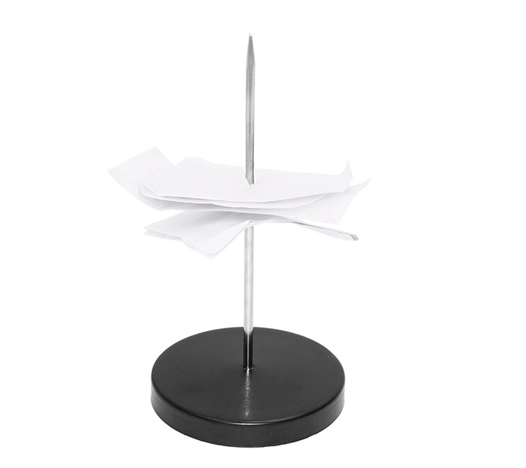 Kvittospjut, CLASSIC, Ã˜ 7 x H 5 cm, Svart i gruppen Förvaring / Kontorsmaterial hos SmartaSaker.se (41625)