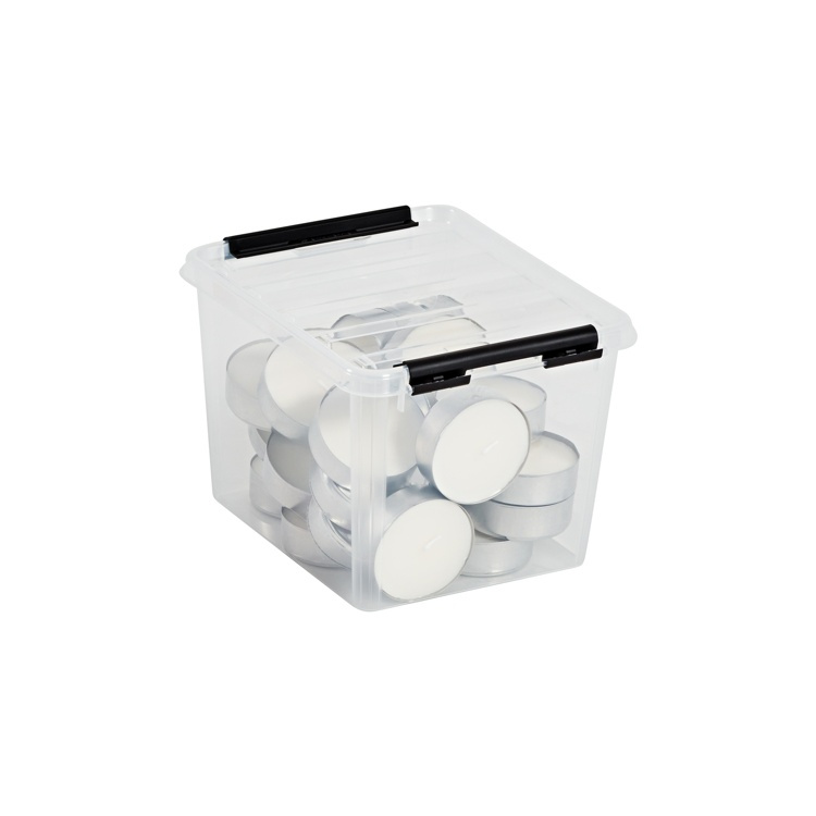 Liten Låda, SMARTSTORE 3L, CLASSIC, 21 x 17 x H15 cm, Klar / Svart i gruppen Förvaring / Förvaringslådor / Småförvaring / Askar hos SmartaSaker.se (41649)