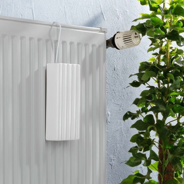 Luftfuktare för element i Keramik, STRIPES HANGING HUMIDIFIER, Vit i gruppen Förvaring / Tvätt och tork hos SmartaSaker.se (41668)