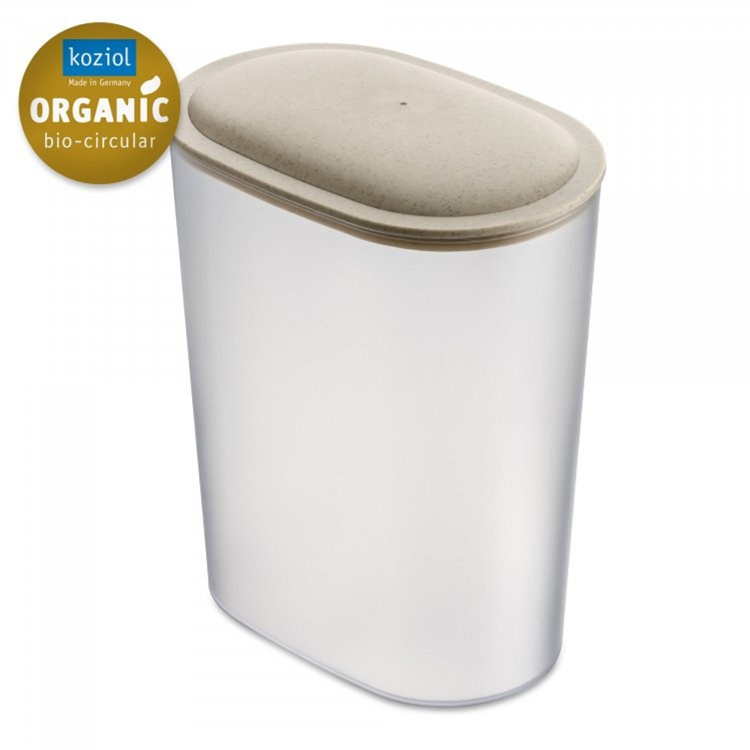 Lufttät behållare, 2,5 Liter, KOIZOL CONNECT ORGANIC OVAL STORAGE LARGE, Transparent / Beige i gruppen Förvaring / Köksförvaring / Förvaringslådor och burkar hos SmartaSaker.se (41679)