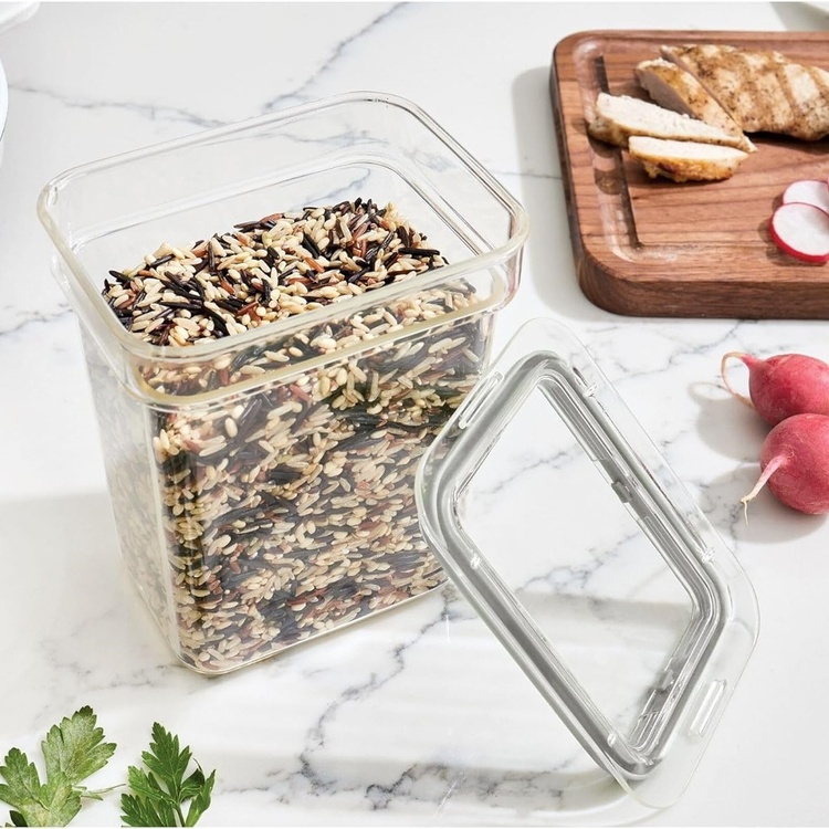 Lufttät Förvaringsburk, 0,9 L, iD FRESH SMALL TALL CANISTER, 5,5 x 13,5 x H 15 cm, Transparent i gruppen Förvaring / Köksförvaring / Förvaringsburkar / iDesign förvaringsburkar hos SmartaSaker.se (41703)