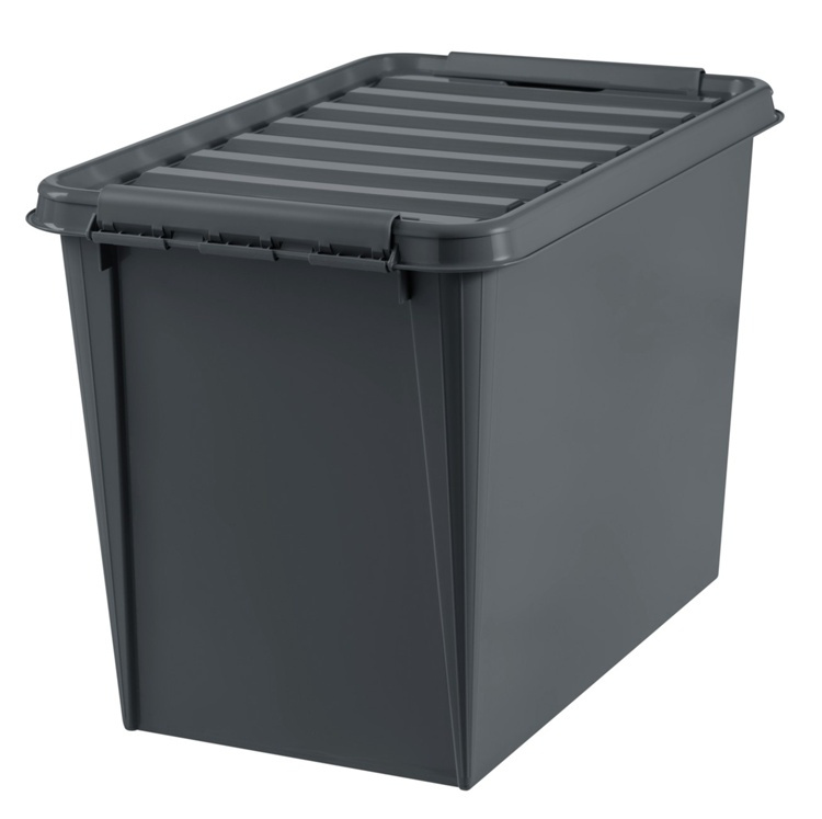 Låda av återanvänd plast, SMARTSTORE 66L RECYCLED XL, 59 x 39 x H 43 cm, Grå i gruppen Förvaring / Köksförvaring / Förvaringslådor och burkar / SmartStore hos SmartaSaker.se (41721)