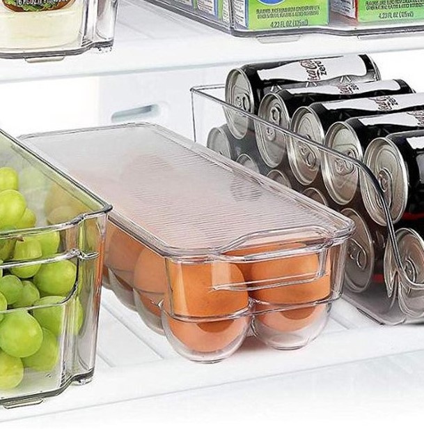 Låda för 14 Ägg, Långsmal, RANGEMENT FRIGO, 37 x 11 x H 7,6 cm, Klar i gruppen Förvaring / Köksförvaring / Kylskåpsförvaring hos SmartaSaker.se (41727)