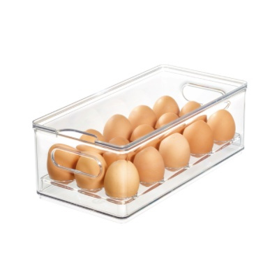 Låda för 15 Ägg, THE HOME EDIT EGG BIN, 15,2 x 30,5 x H10,8 cm, Transparent i gruppen Förvaring / Köksförvaring / Kylskåpsförvaring hos SmartaSaker.se (41728)