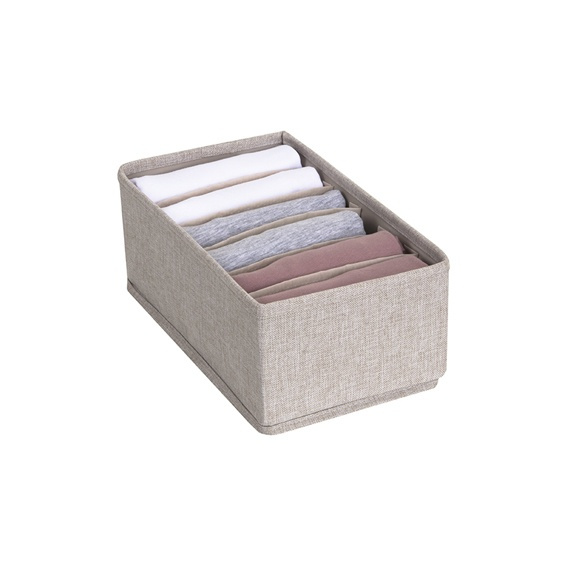 Låda för sortering, 6 fack, BIGSO SOFT DRAWER ORGANIZER, 16,5 x 29 x H 11 cm i gruppen Förvaring / Garderobsförvaring / Sorteringslådor hos SmartaSaker.se (41763)