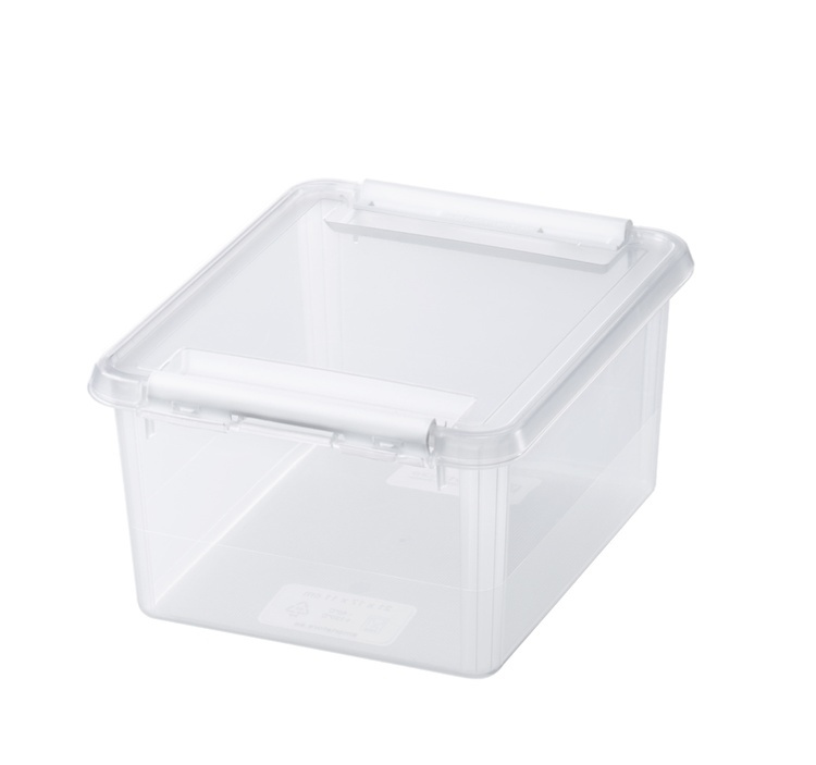Låda Liten / Ask, SMARTSTORE 2L HOME, 21 x 17 x H11 cm, Klar / Vit i gruppen Förvaring / Förvaringslådor / SmartStore förvaringslådor hos SmartaSaker.se (41775)