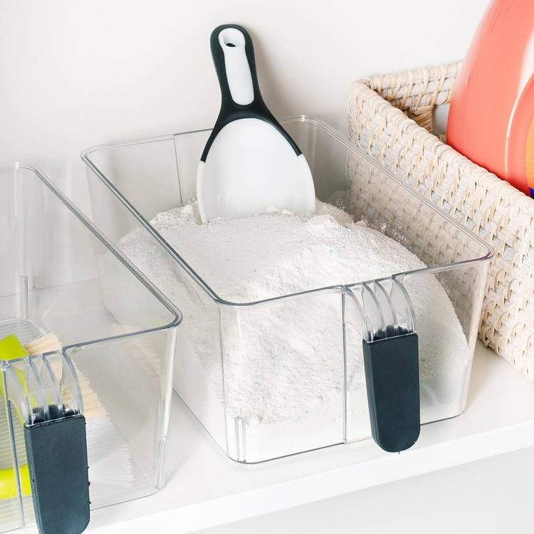 Låda med gummerat handtag, WIDE RANGEMENT, 27,5 x 17,5 x H 11 cm, Klar i gruppen Förvaring / Förvaringslådor hos SmartaSaker.se (41796)