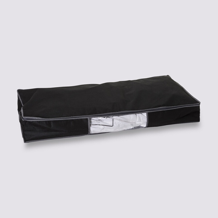 Låda med vakuumpåse, under sängen, NONWOVEN UNDER BED, 100 x 45 x H 15 cm, Svart i gruppen Förvaring / Sovrumsförvaring / Under sängen-förvaring hos SmartaSaker.se (41828)