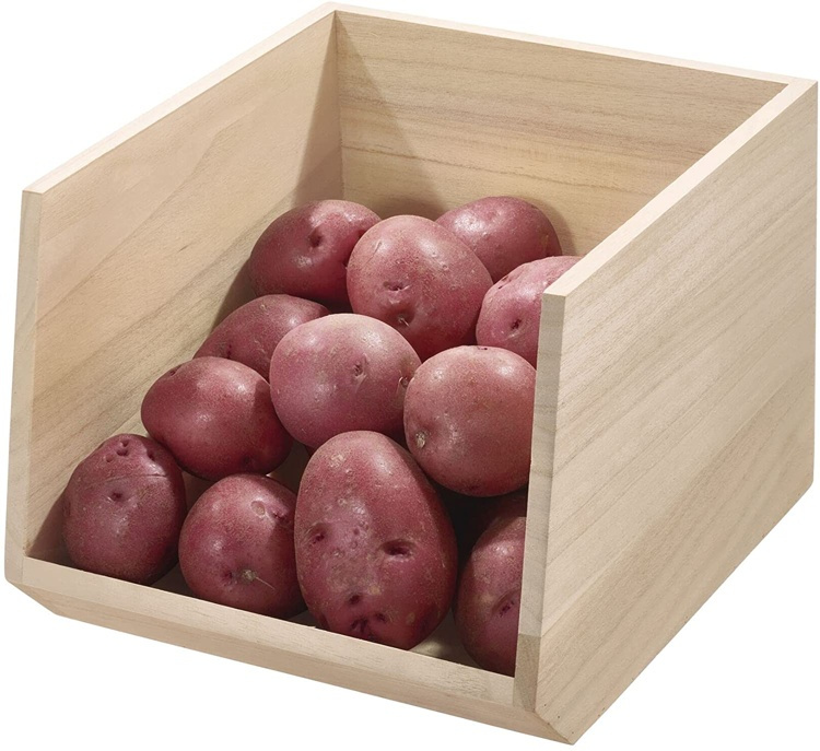 Låda med öppen front, PAULOWNIA ECO WOOD OPEN FRONT, 25,4 x 29,2 x H 21 cm, Natur i gruppen Förvaring / Köksförvaring / Förvaringslådor och burkar hos SmartaSaker.se (41832)