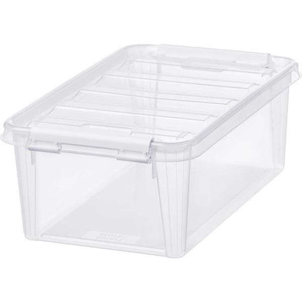 Låda, Liten, SMARTSTORE 4L HOME, 30 x 19 x H11cm, Klar / Vit i gruppen Förvaring / Förvaringslådor / SmartStore förvaringslådor hos SmartaSaker.se (41868)