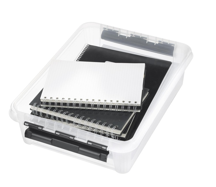 Låda, låg, SMARTSTORE 7,5L, CLASSIC, 40 x 30 x H11 cm, Klar / Svart i gruppen Förvaring / Förvaringslådor / SmartStore förvaringslådor hos SmartaSaker.se (41872)