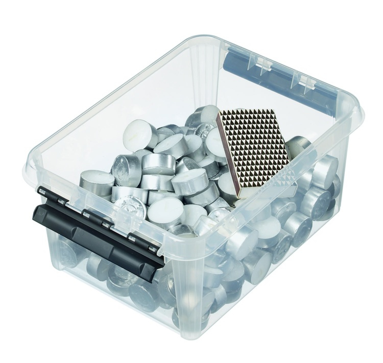 Låda, SMARTSTORE 8L, CLASSIC, 34 x 25 x H16 cm, Klar / Svart i gruppen Förvaring / Förvaringslådor / SmartStore förvaringslådor hos SmartaSaker.se (41878)