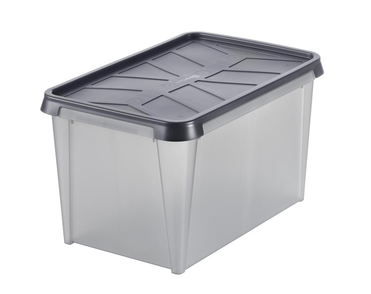 Låda, Vattentät, SMARTSTORE 55L DRY, 60 x 40 x H 35 cm, Grå i gruppen Förvaring / Förvaringslådor hos SmartaSaker.se (41884)