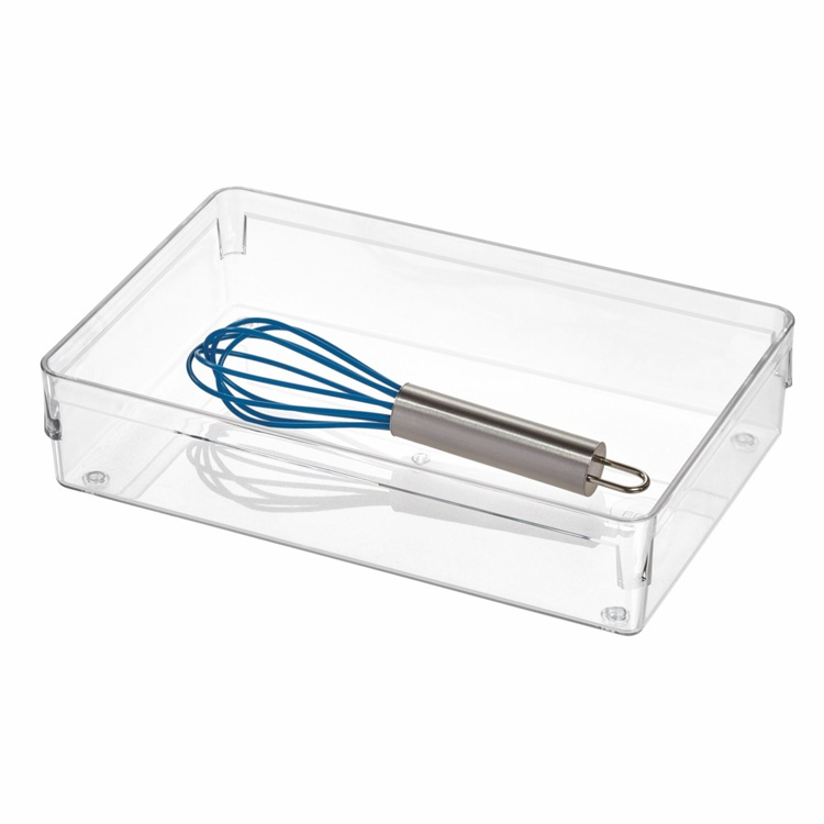 Lådinredning, Bred, iDESIGN DRAWER SOLUTIONS MEDIUM, 22,9 x 15,2 x H 5,1 cm, Transparent i gruppen Förvaring / Förvaringslådor / Småförvaring hos SmartaSaker.se (41905)