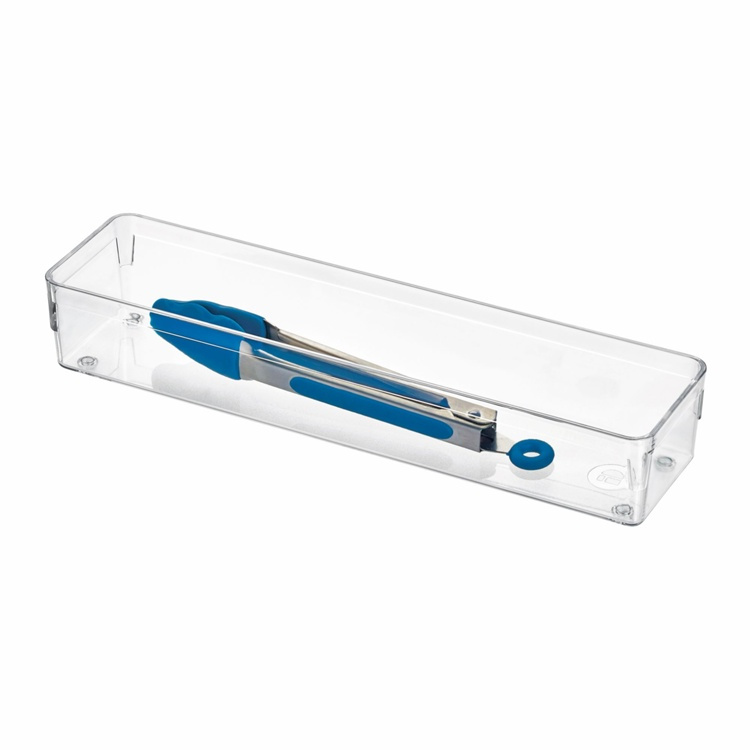 Lådinredning, Långsmal, iDESIGN DRAWER SOLUTIONS LARGE, 30,5 x 7,6 x H 5,1 cm, Transparent i gruppen Förvaring / Förvaringslådor / Småförvaring hos SmartaSaker.se (41908)