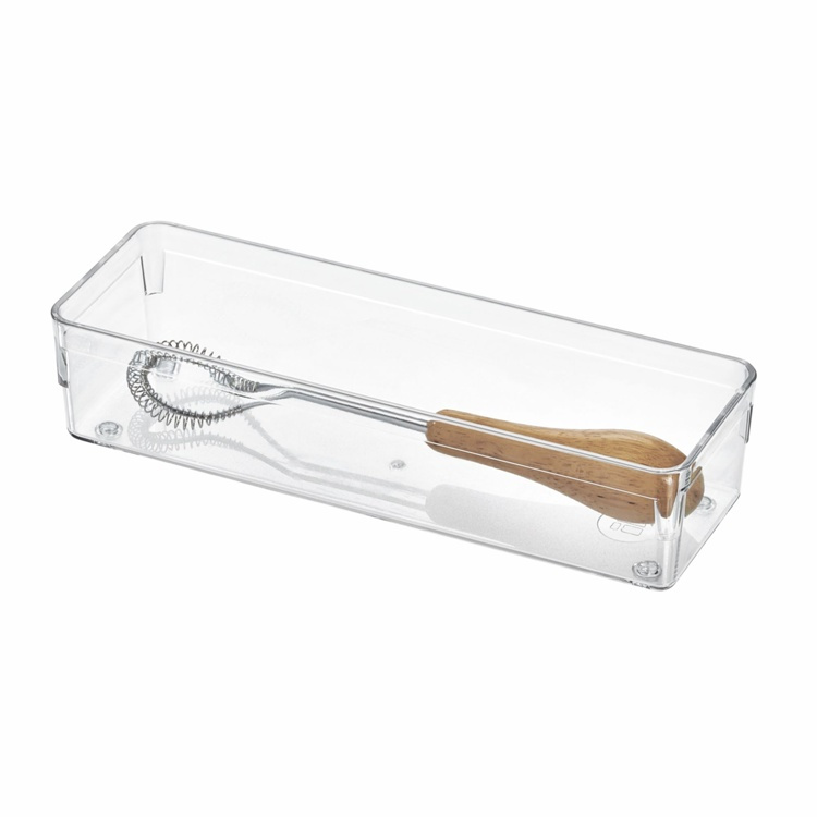 Lådinredning, Långsmal, iDESIGN DRAWER SOLUTIONS MEDIUM, 22,9 x 7,6 x H 5,1 cm, Transparent i gruppen Förvaring / Förvaringslådor / Småförvaring hos SmartaSaker.se (41912)